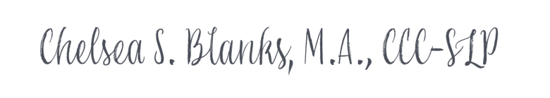 Chelsea S. Blanks, M.A., CCC-SLP